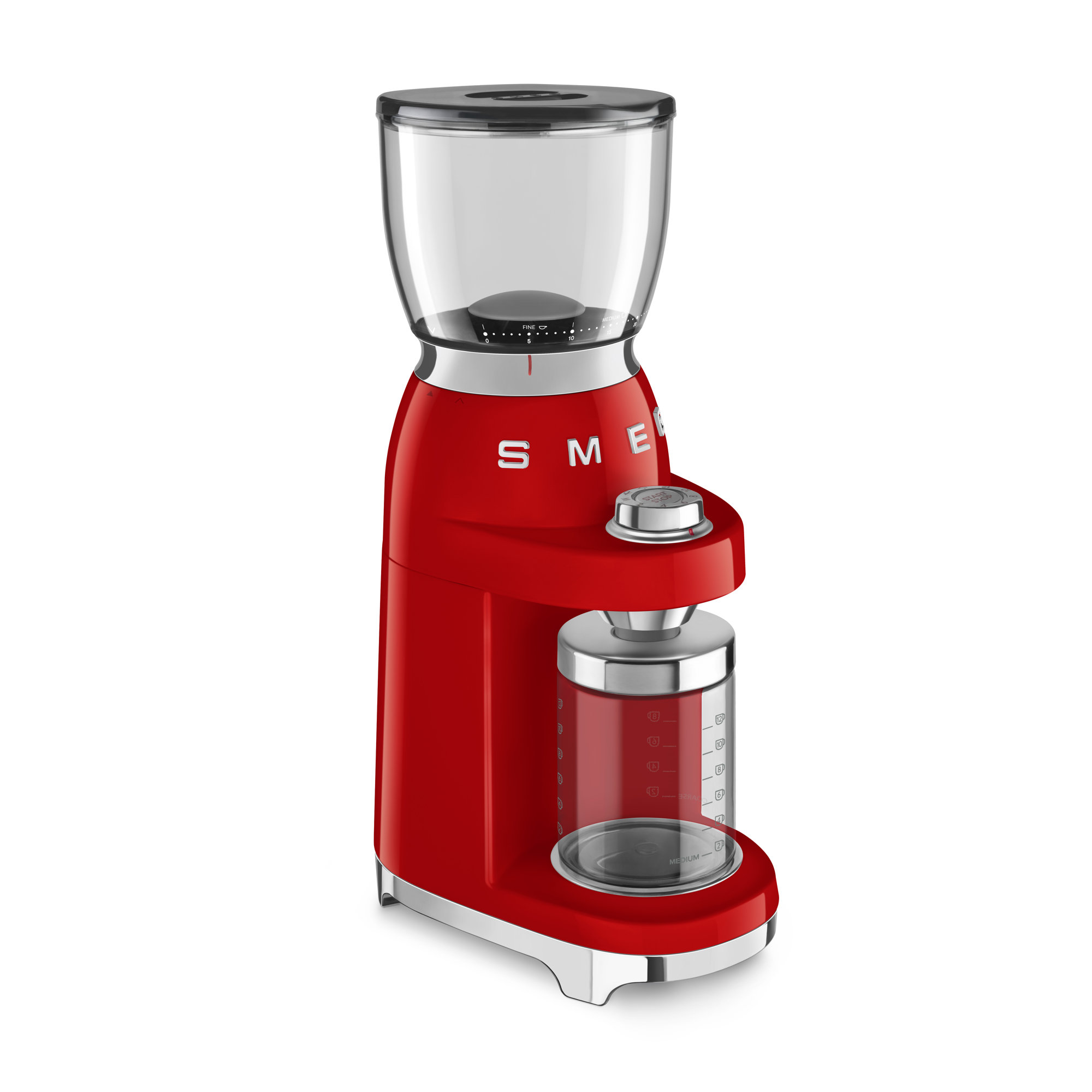 SMEG 50's Retro Style Coffee Grinder, Red