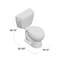 Toilette ronde deux pièces 1,6 GPF TOTO® Drake®, blanc colonial-6788091-10482822
