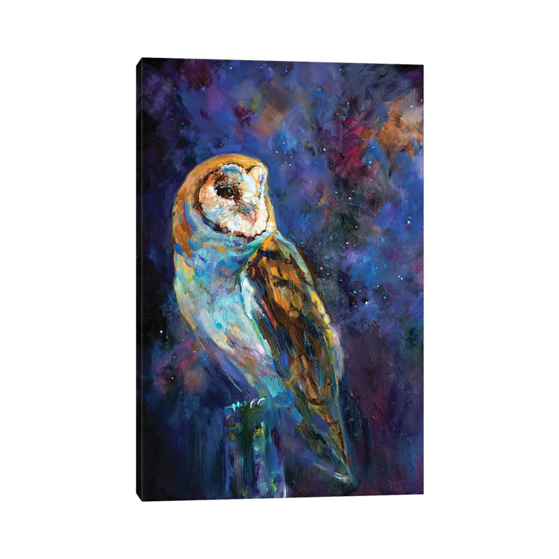 The Astronomer by Sue Gardner - Painting on Canvas, 20.32 cm H x 30.48 cm W, Wrapped Canvas