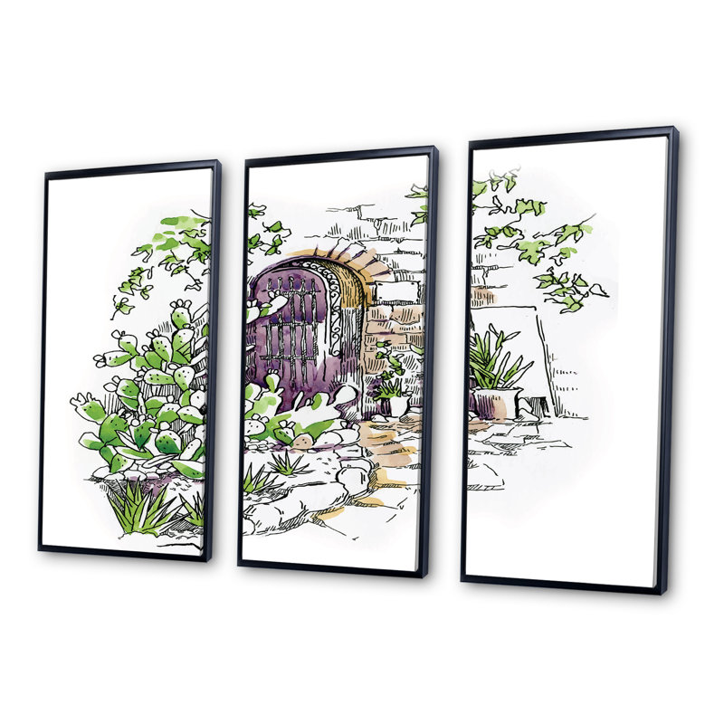 3 pièces, cadre flottant, impression sur toile, Cadre noir, L 36 po x H 28 po
