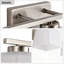 22 po Éclairage pour meuble-lavabo moderne 3 lumières avec abat-jour carrés en verre gravé blanc-1244336857