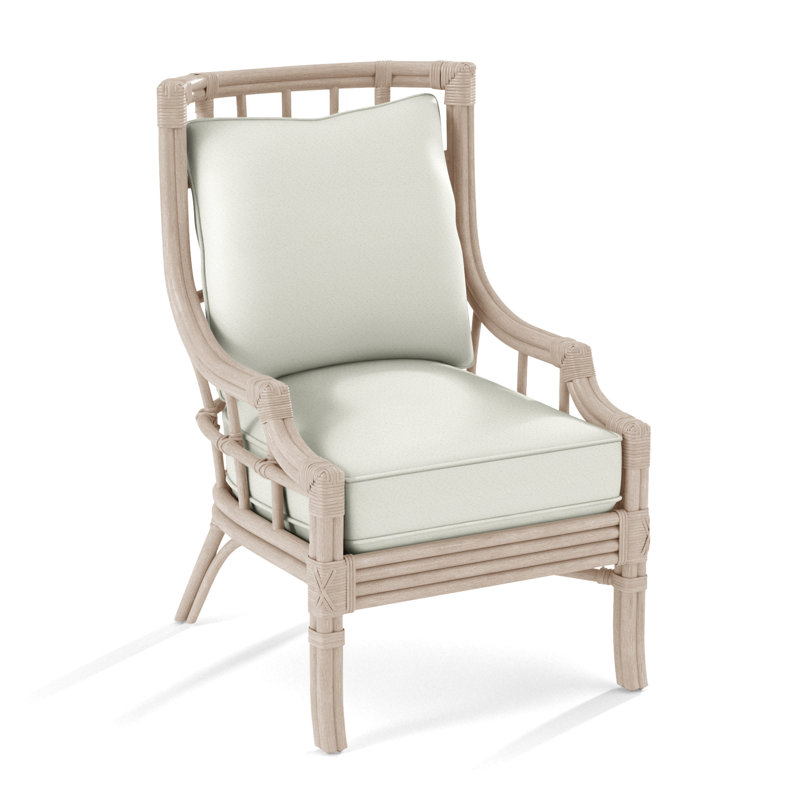 Fauteuil large 28,5 po Seville, Bisque, Lin colombe élite