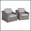 Chaise de patio avec coussins 2