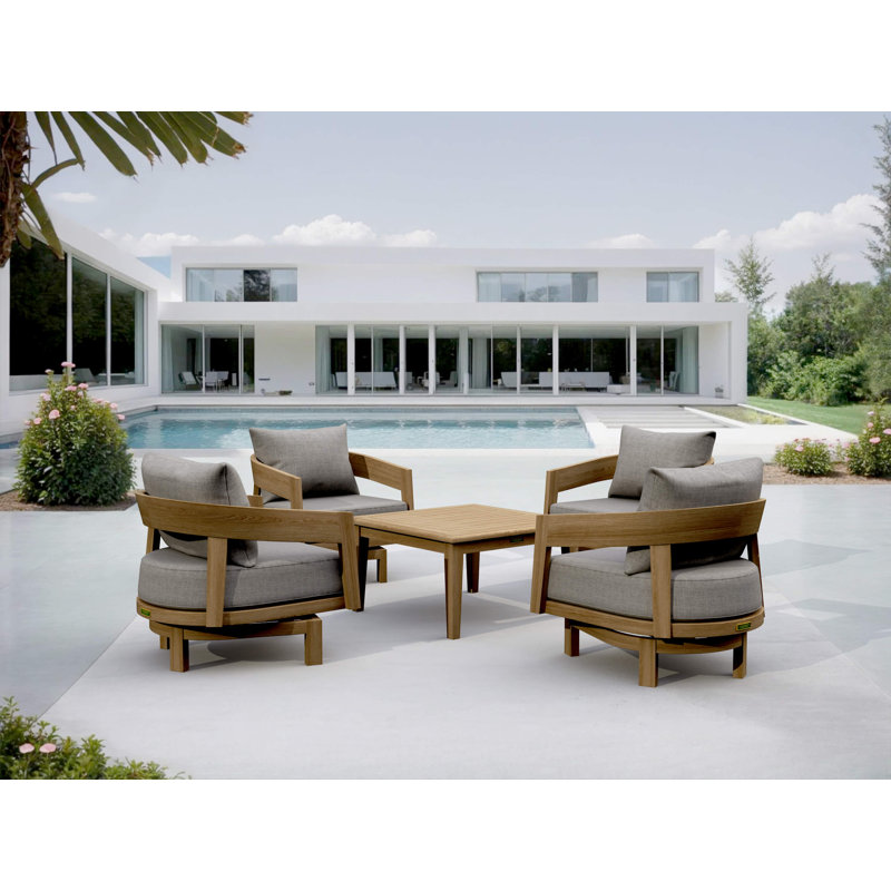 SET-371 Toscana 5-pc Deep Seating Swivel Set