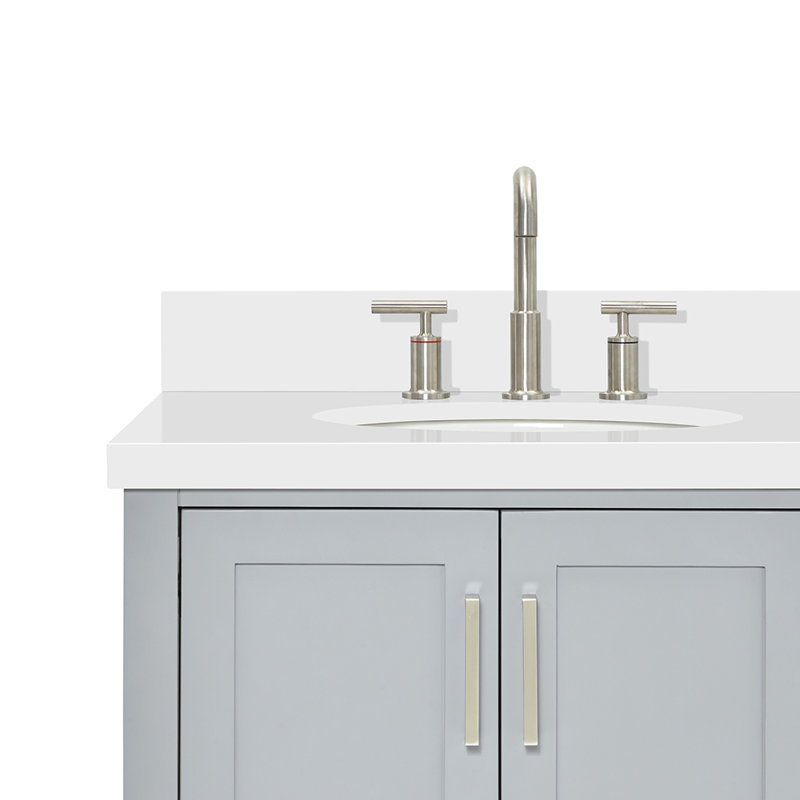 Magnolia Bath Vanity Oval Basin S073DWQ, Gray, Oval