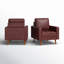 Fauteuil en cuir véritable de 33 po de largeur Annaleise-91376019