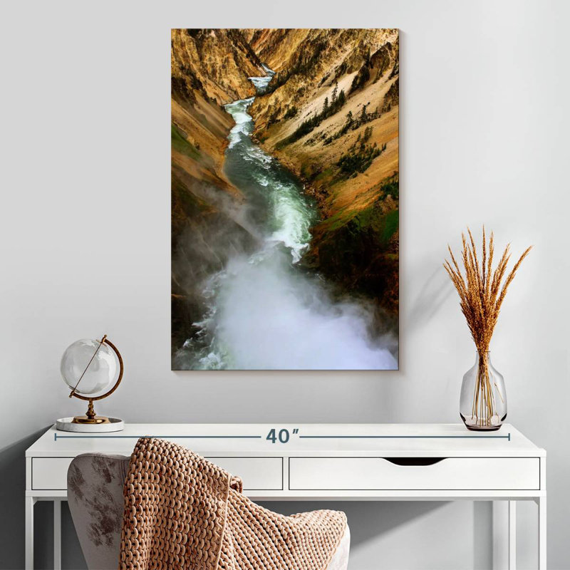 Alvord Fierce Yellowstone River, H 30 po x l 20 po