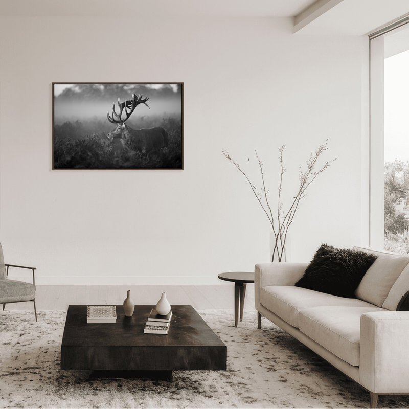 Nature Inspired Sunny Morning by  - Picture Frame Photograph on Paper, 16" H x 24" W x 1.125" D, Framed Matted Print, Black