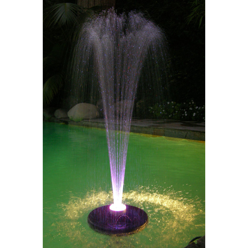 Fontaine flottante avec 48 lumières DEL changeantes