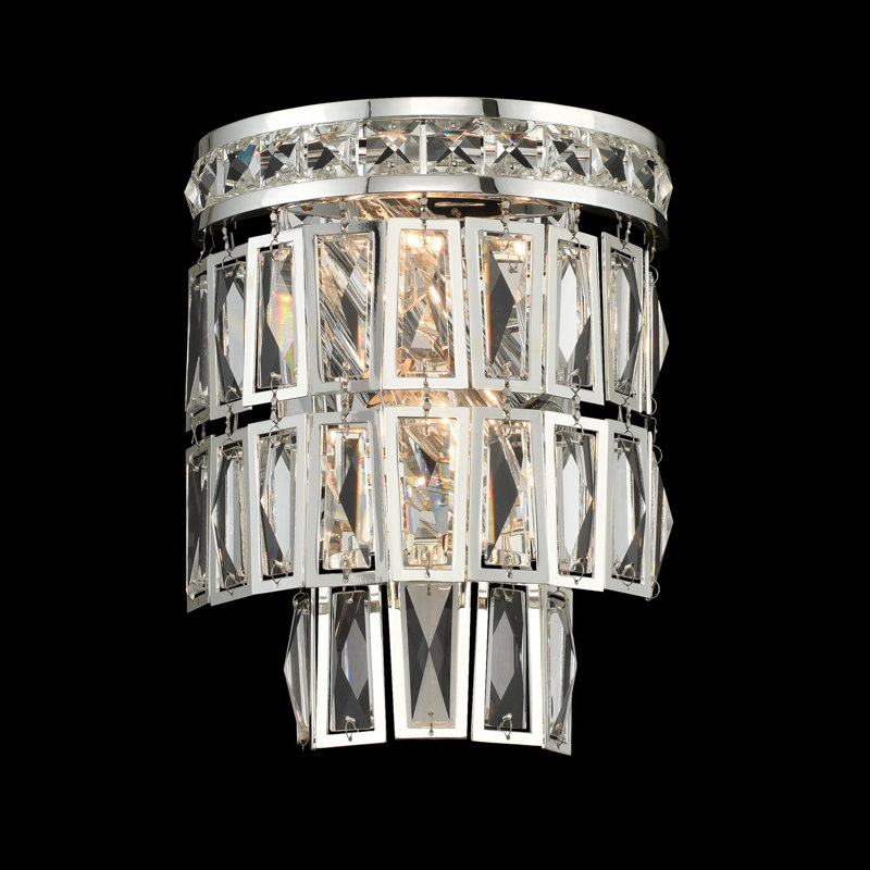 Kasturi 2 LT Silver/Clear Wall Sconce Allegri