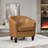 Slaven Faux Leather Barrel Chair-1511704352