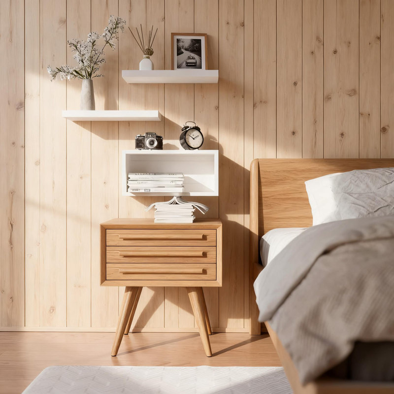 Ensemble de 3 tablettes flottantes, tablettes murales avec supports dissimulés pour l'organisation et la décoration de la salle de bain, de la chambre à coucher, du salon et de la cuisine