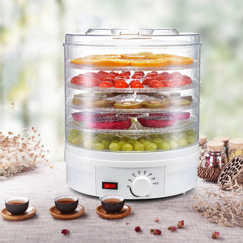 Déshydrateur de nourriture à 5 plateaux à température réglable pour les aliments séchés / fruits / légumes