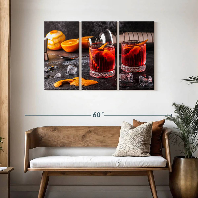 Yarlin Negroni pour deux, H 28 po x l 45 po