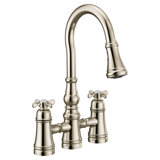 Weymouth Pull Down Touch Double Handle Kitchen Faucet