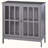 kleankin Sideboard Buffet with Transparent Acrylic-Paneled Doors