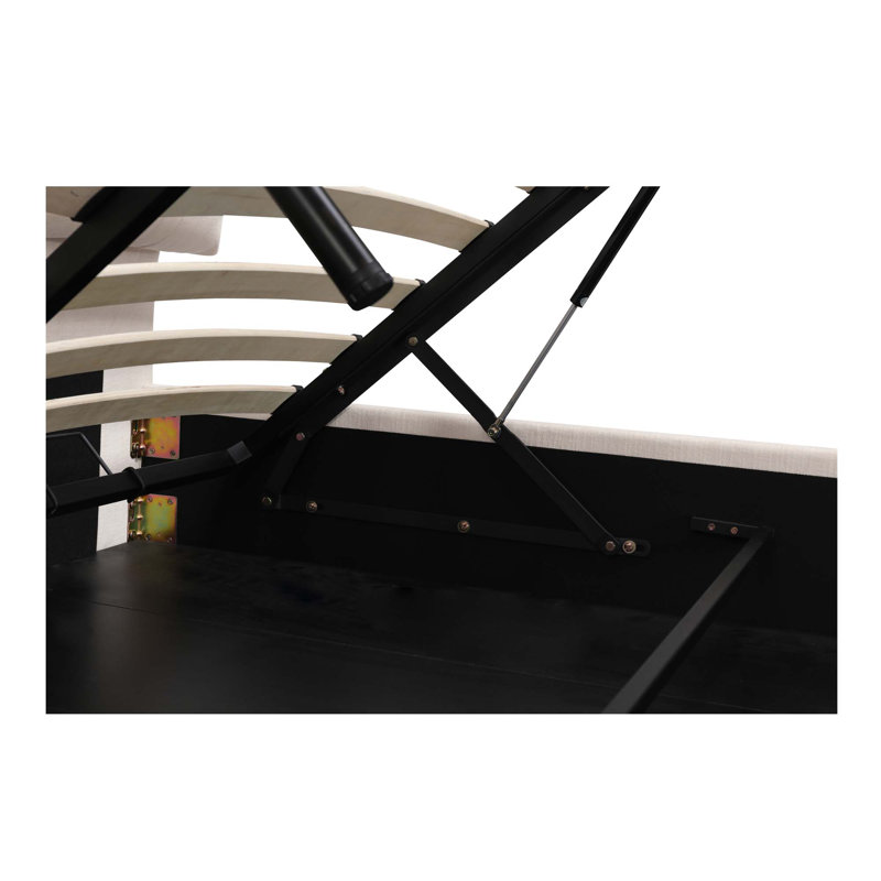 Sebastion Storage Bed, Queen, Cream