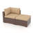 Wicker Outdoor Lounge Chair with Ottoman-1701933009