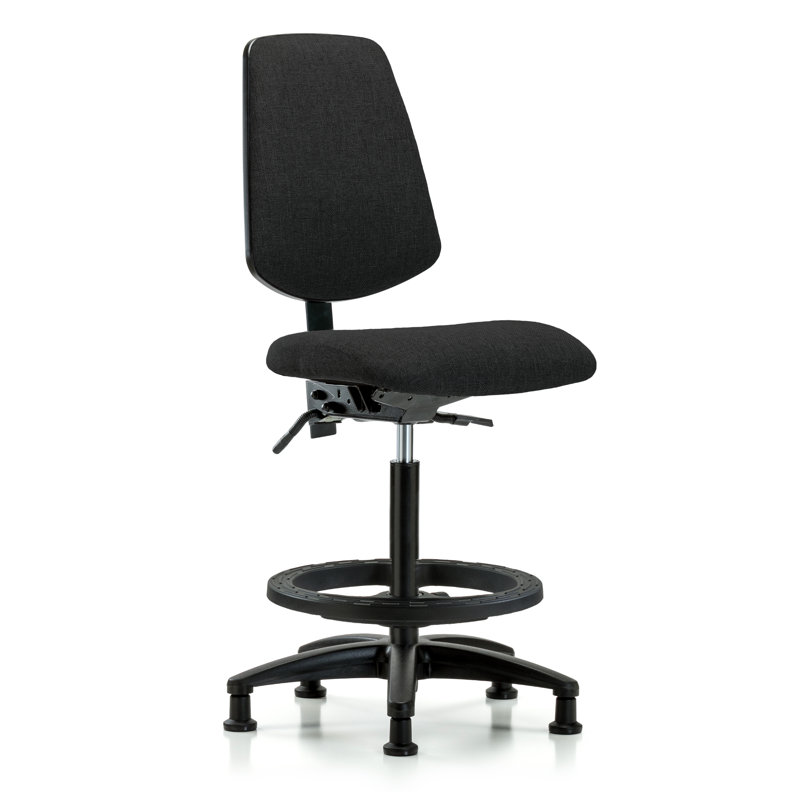Chaise en tissu - FHBCH no Tilt, Noir, Patins