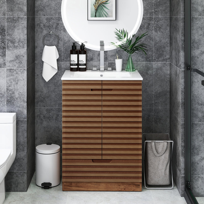 Meuble-lavabo simple 24,17 po avec comptoir d'évier
