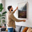 Misty Highland Moorland Scandinavian - Wrapped Canvas-440075160-440075166