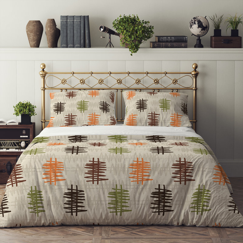 Abstract Duvet Cover, King Duvet Cover + 2 King Shams