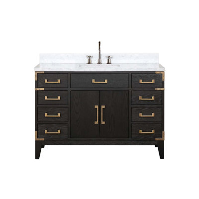 Single Bath Vanity With Faucet Set