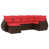 Coussin rouge / cadre brun est en rupture de stock