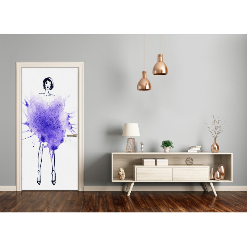 Fashion Illustration Door Decal