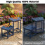 Tables d'appoint 21,4 po en PEHD pour l'extérieur - table de patio et table de bout Adirondack à 2 niveaux-781691007