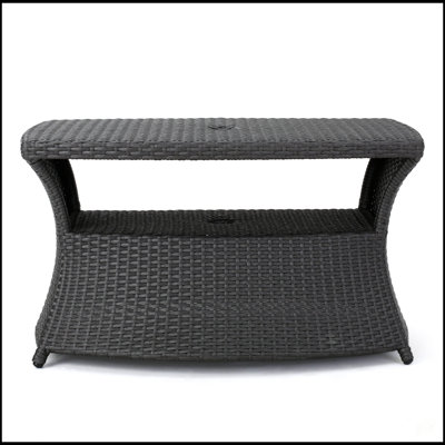 Table d'appoint avec siège à double usage Berkeley Chaaise avec trou pour parasol intégré