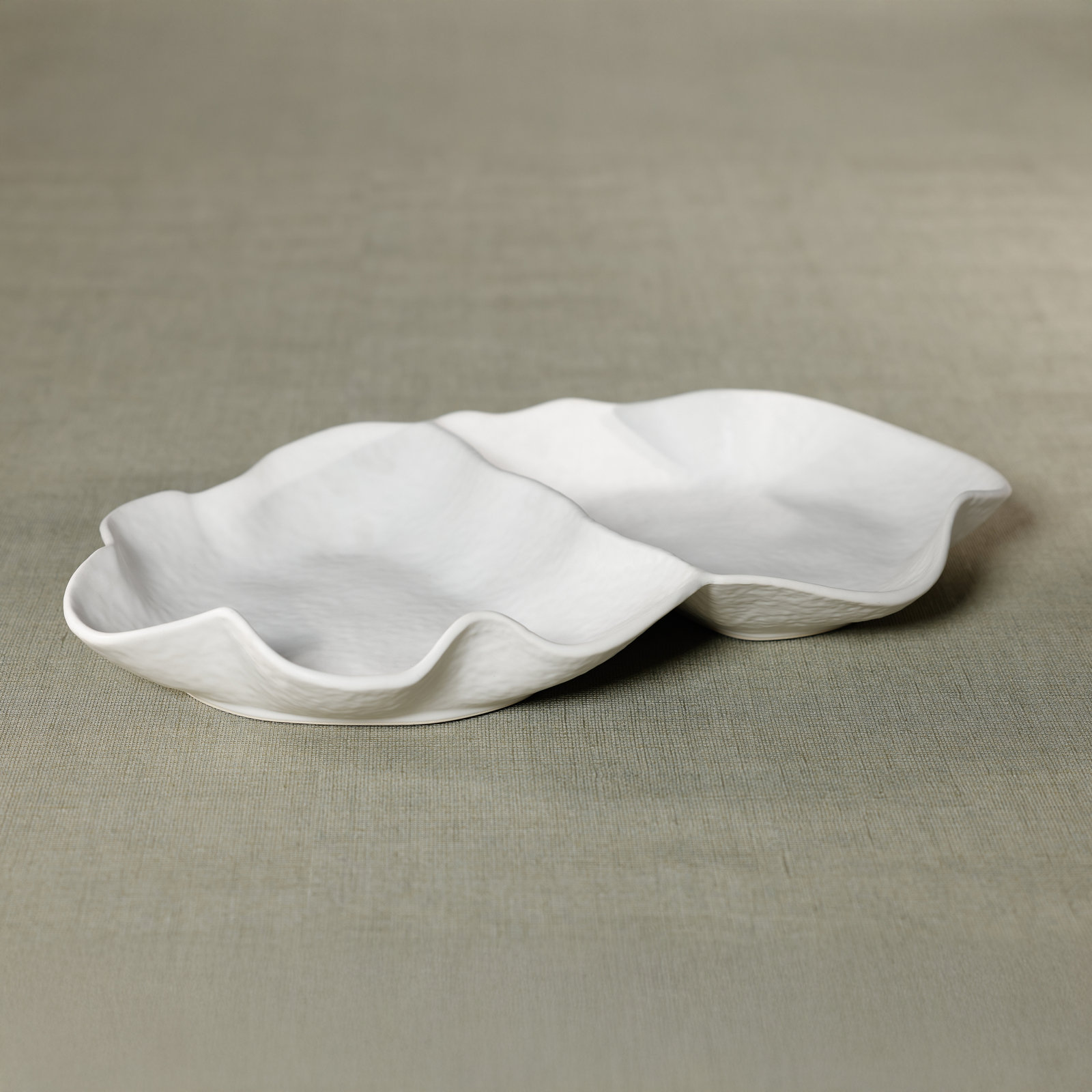 Ceramic Sectioned Condiment Bowl