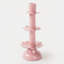 Porte-bougie effilé rose à la main-206862997