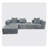 Convertible Modular Sectional Sofa Set Compression Sofa