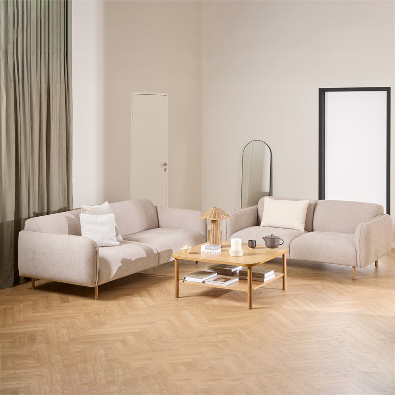 Ronreco Upholstered Living Room Sets, Beige