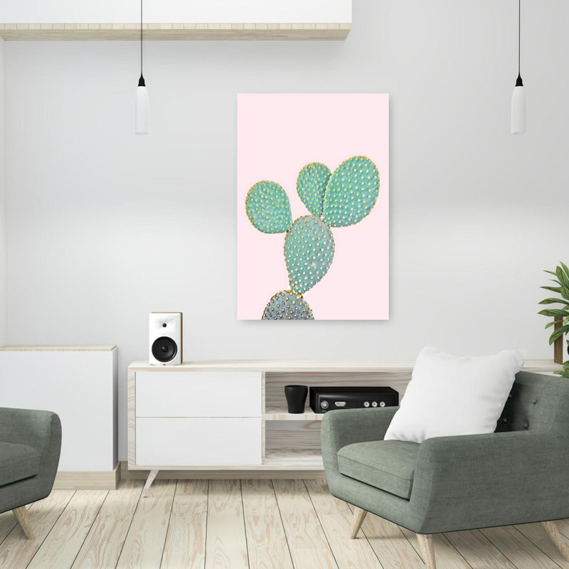 Art mural abstrait rose, 36" H x 24" W