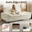 93" Modern Corduroy Sofa, Oversized Deep Seat Sleeper Couch With Adjustable Backrest For Living Room-1811475733