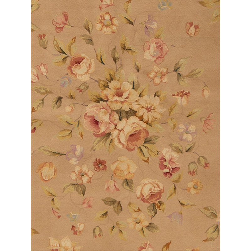 Tapis brun clair de haute qualité noué à la main