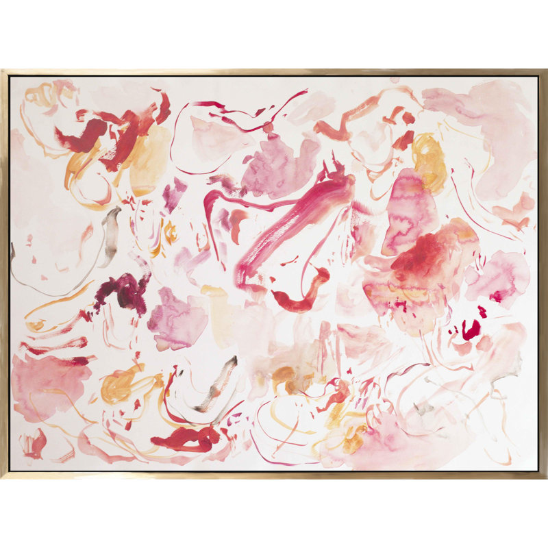 Ouverture, peinture sur toile à cadre flottant, H 36 po x l 48 po