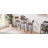 Round Bar Stool Set With Shelves, Stool With Backrest Rustic Brown
