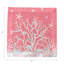 Serviette de table en satin de coton Coral Branch-122066774