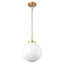 Luminaires suspendus sphériques en verre 1 lumière