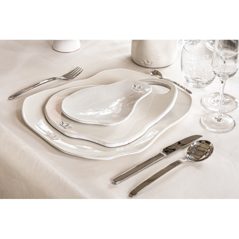 Ceramic Decorative Plate 1, White