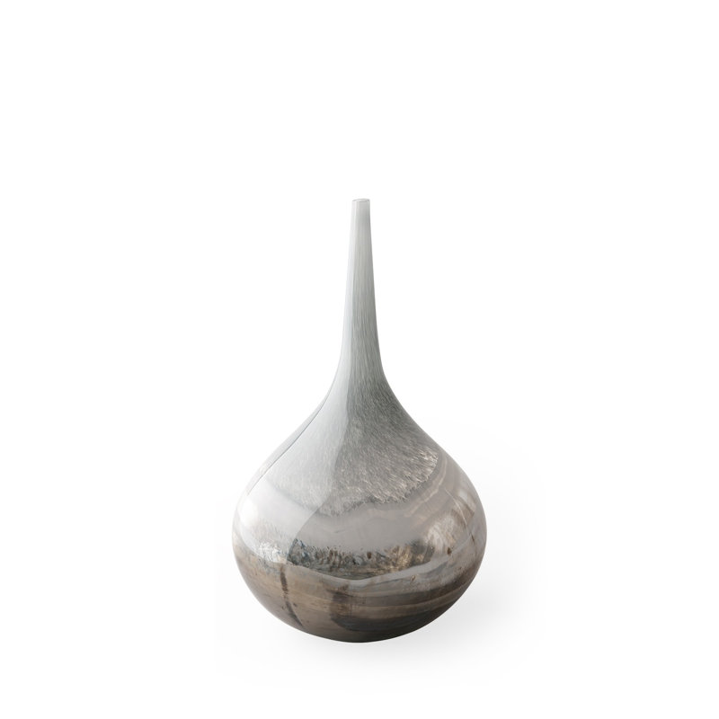 Vase de table en verre à miroir 17 "