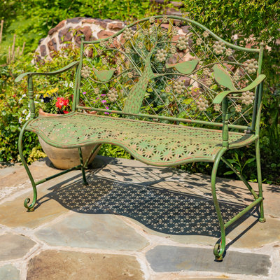 Mahzun Metal Outdoor Bench