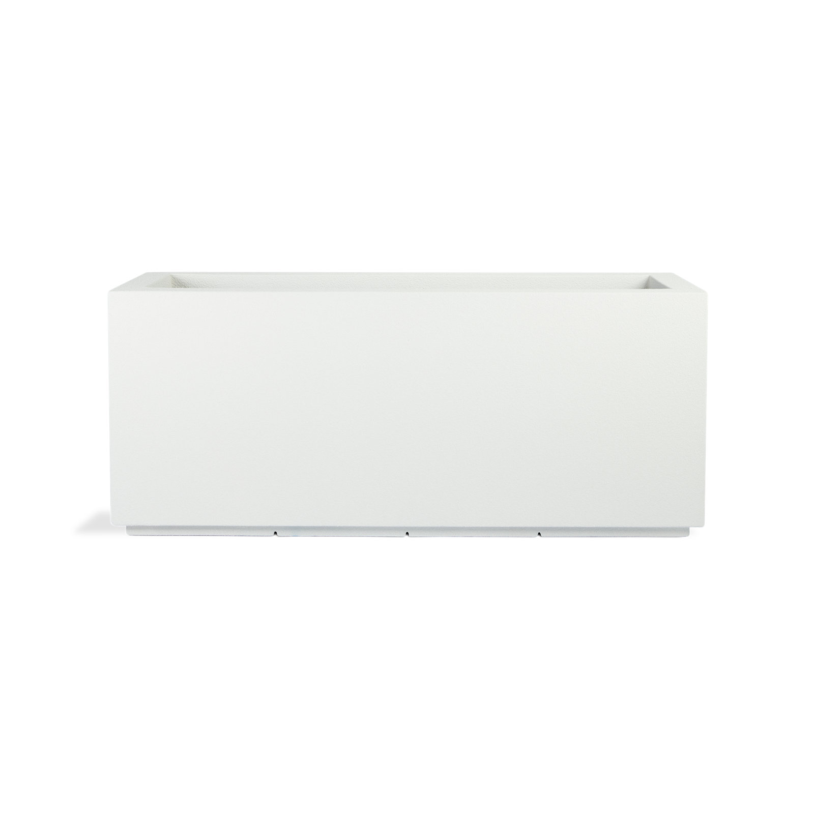 Gita Planter Box, White, 19" H x 46" W x 17" D