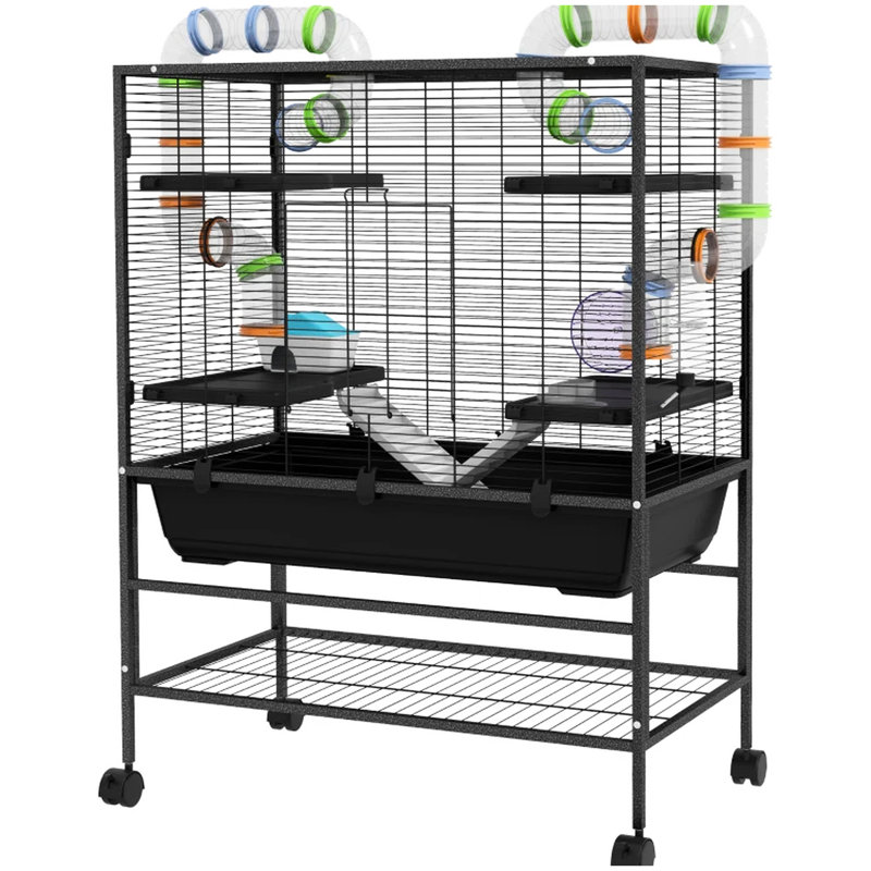 Cage pour petits animaux avec système de tubes pour hamsters et gerbes syriens
