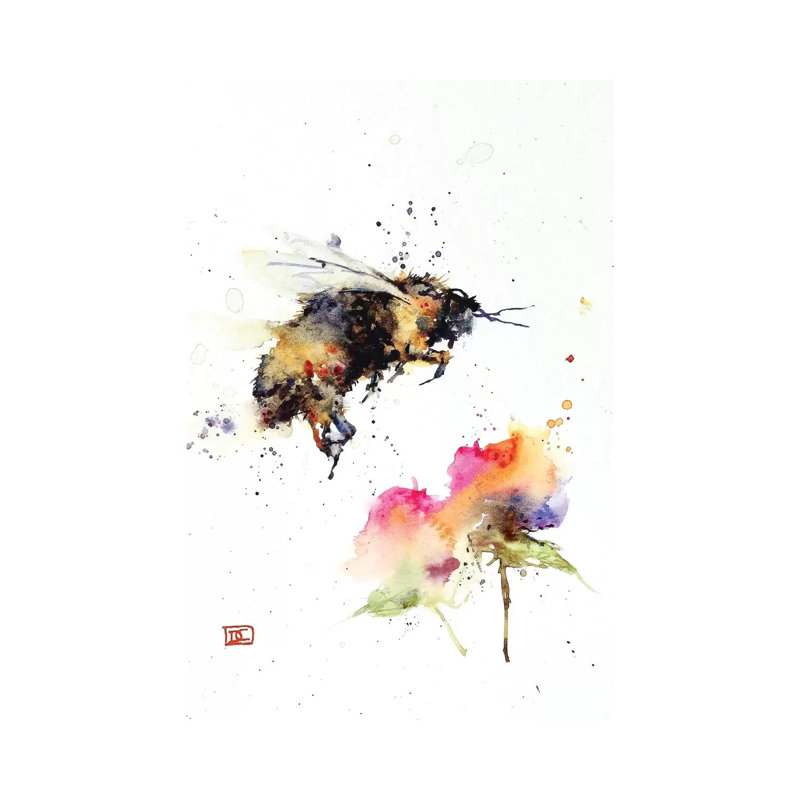 Cattail Conversation by Dean Crouser - Wrapped Canvas Painting, 30.48cm H x 20.32cm W x 1.91cm D