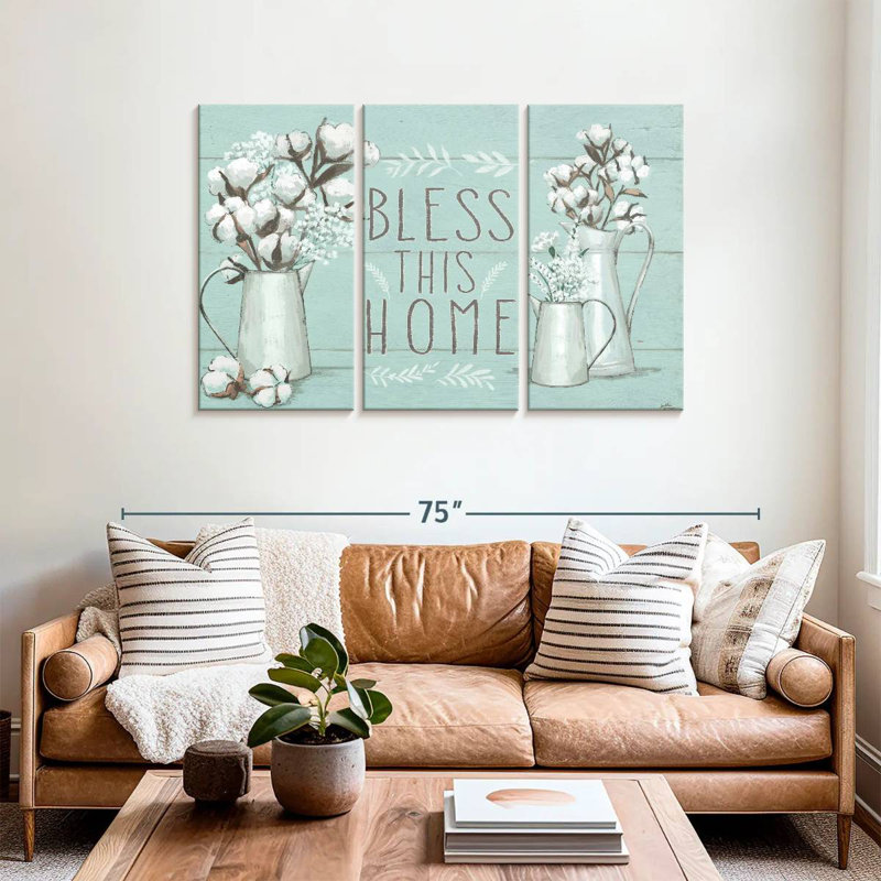 Blessed Mint Wall Sign, 36" H x 57" W