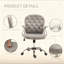 Chaise de bureau capitonnée de luxe pour un choix élégant pour la maison et le bureau, confort moelleux